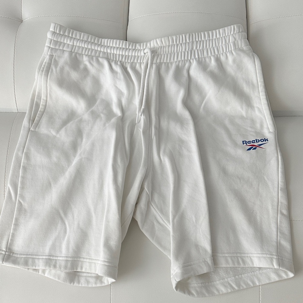Reebok Men's Athletic White Shorts